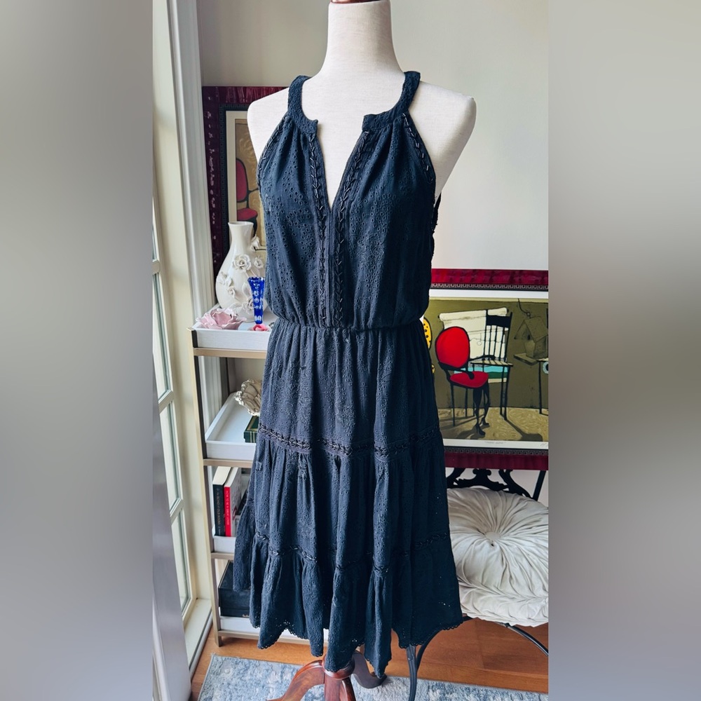 NWT Love Sam Elegant Black Midi Dress